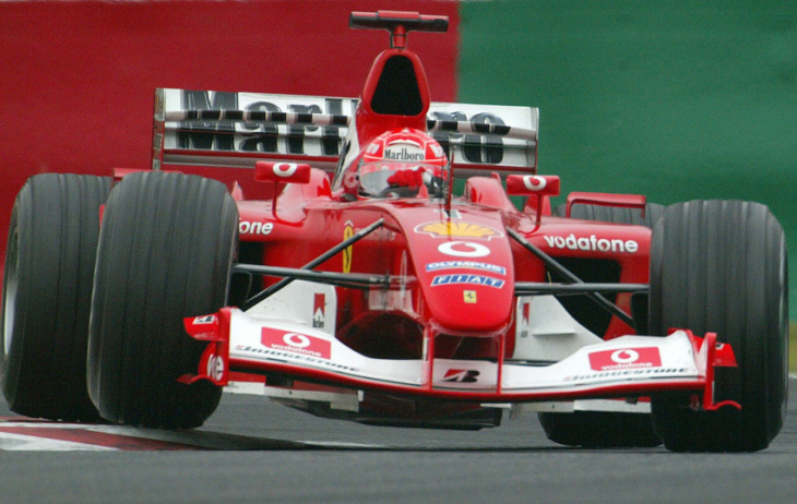 michael schumacher's 2003 f1 championship winning ferrari is headed to auction