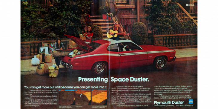 1973 plymouth space duster is a mini moving van