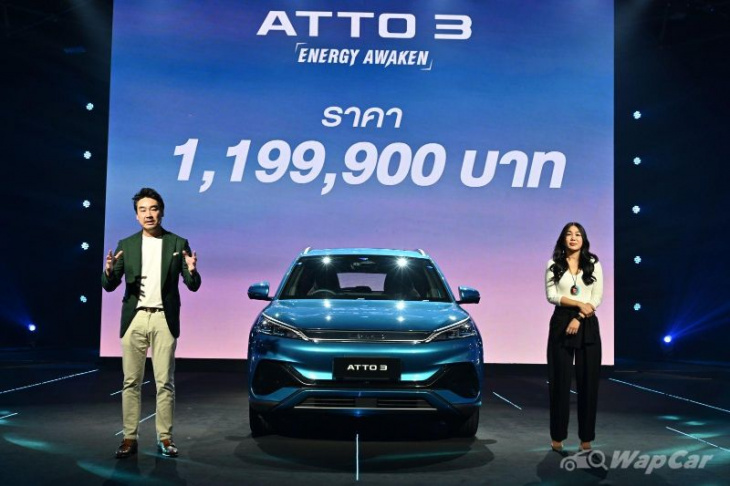 android, thailand launches byd atto 3 ev, price equals to rm 146k, 420 km range, 204 ps/310 nm