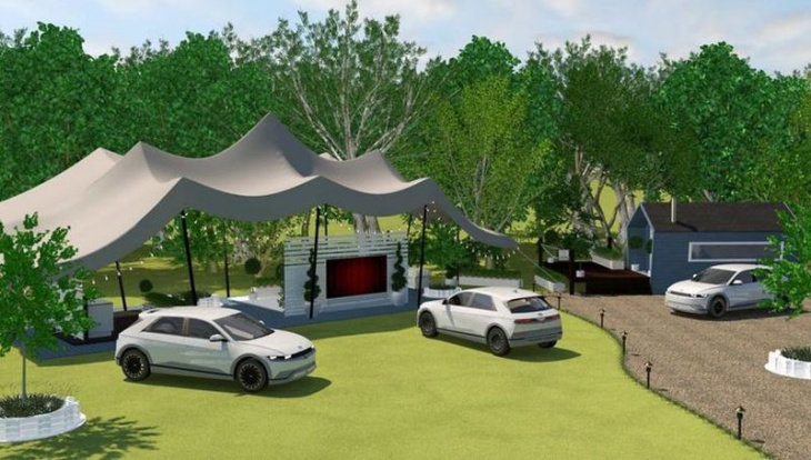 hyundai announces pop-up hotel powered by electric cars