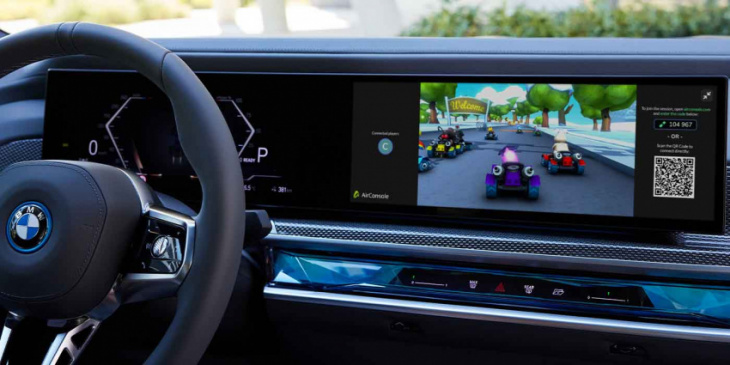 bmw partners with airconsole to deliver casual video games to its ev displays next year