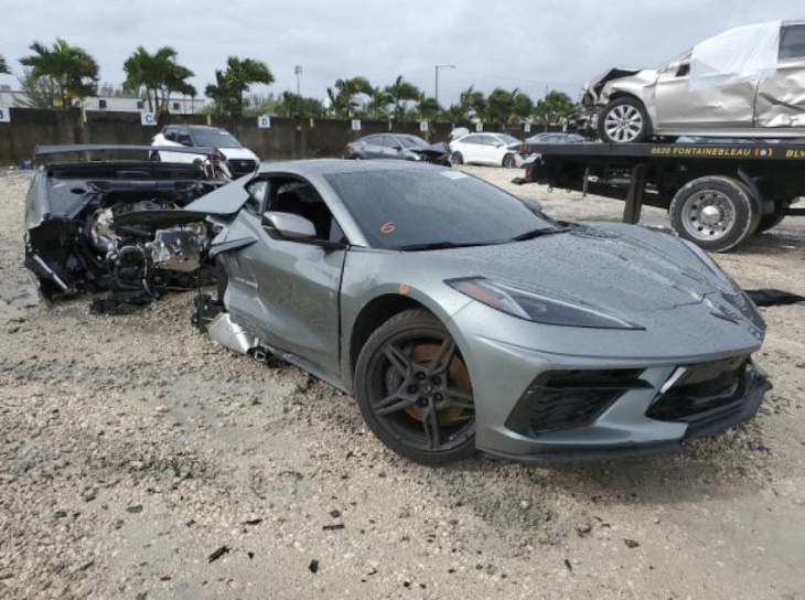 poor 2023 corvette ripped in half before the paint is essentially dry