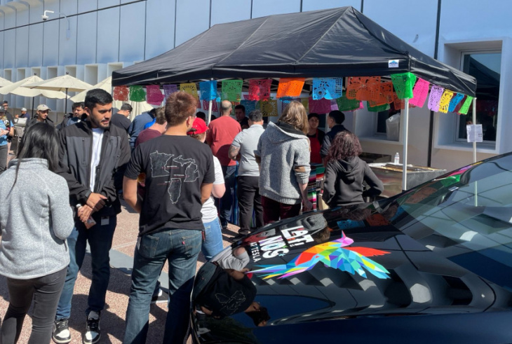 tesla held a celebration for its latino employees
