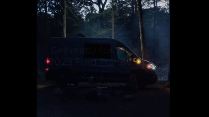 ford transit trail van offers up clues in a coy video tweet