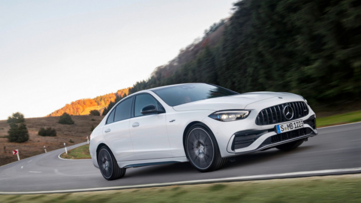 preview: merc-amg c43 is good-looking, it's fast, but it's also muted.