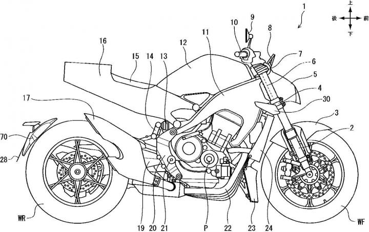 next-gen honda cb1000r patent images leaked