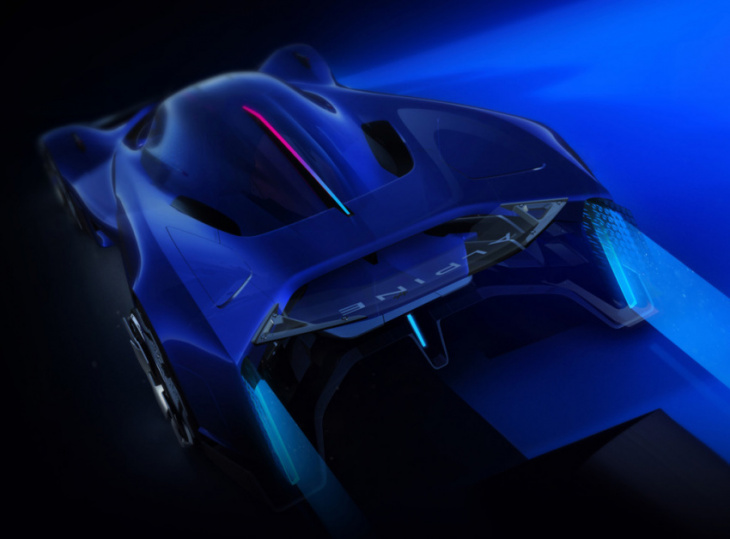 alpine previews new design language with dramatic alpenglow hydrogen hypercar concept