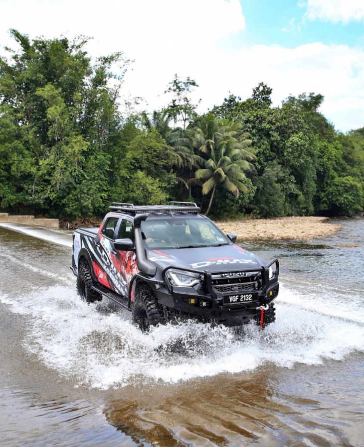 third generation isuzu d-max x-terrain set for borneo safari duties