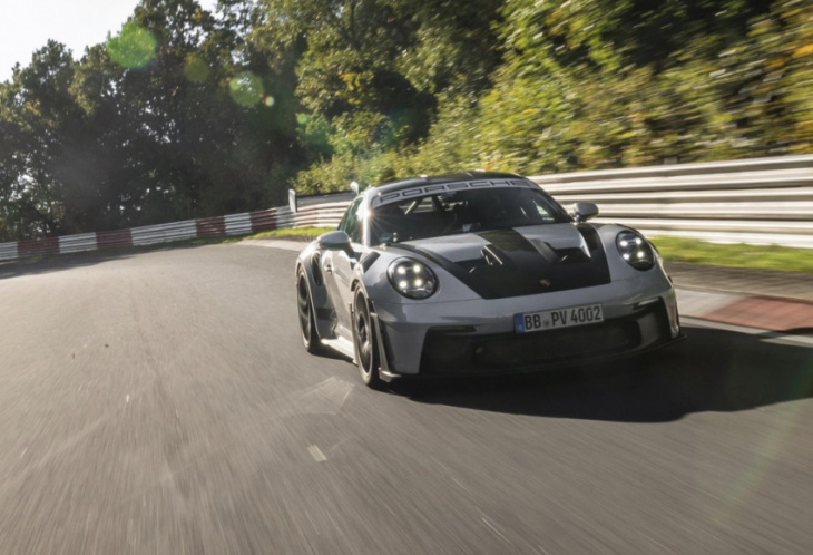 watch the 2023 porsche 911 gt3 rs lap the 'ring in 6:49