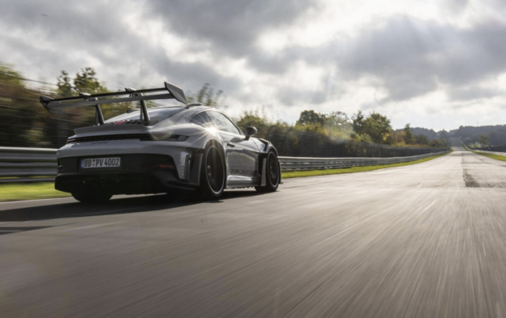 watch the 2023 porsche 911 gt3 rs lap the 'ring in 6:49