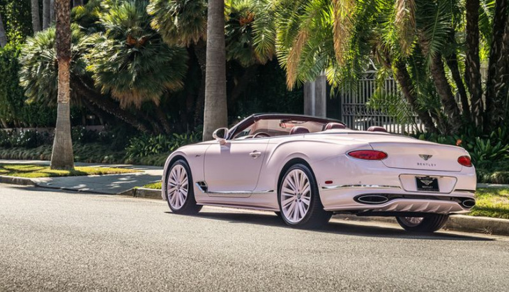 no longer too posh for pink, bentley selling pastel-painted dropheads