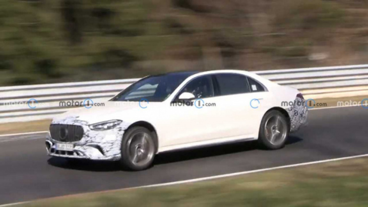 2023 mercedes-amg s63 spied on video thundering around the nurburgring