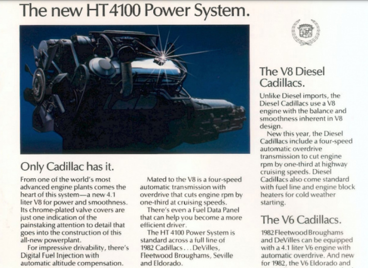 when cadillac’s terrible 4-6-8 engine was replaced with worse ht4100 v8