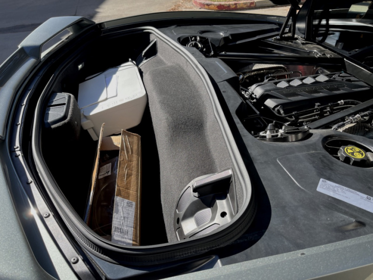 how much cargo can you fit in a 2023 chevrolet c8 corvette?