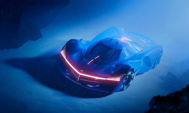 watch: hydrogen power for the newly debuted alpine alpenglow concept 