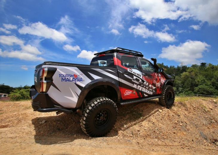 off the runway and into the wilderness, isuzu d-max x-terrain gets ready to take on borneo safari