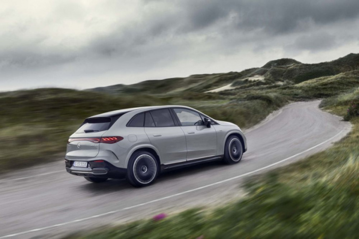 view photos of 2023 mercedes-amg eqe and mercedes-benz eqe suvs