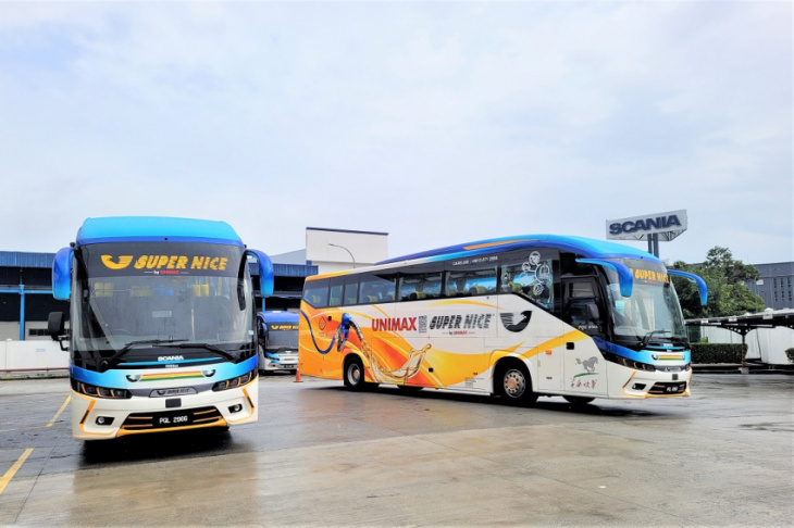 supernice express receives first scania coaches with adas in malaysia