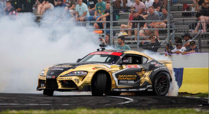 aasbo wins third formula drift title with final-round victory in irwindale