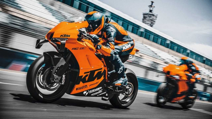 the ktm rc 8c is making its way to the land down under