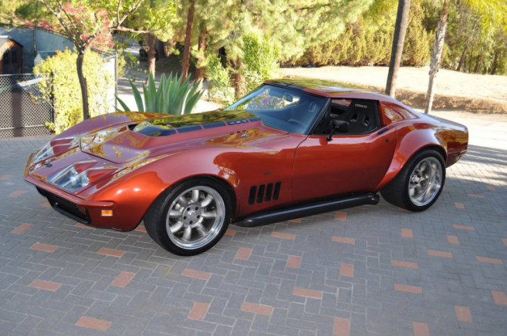 heavily modified 1971 corvette is a modern take on a classic sports car