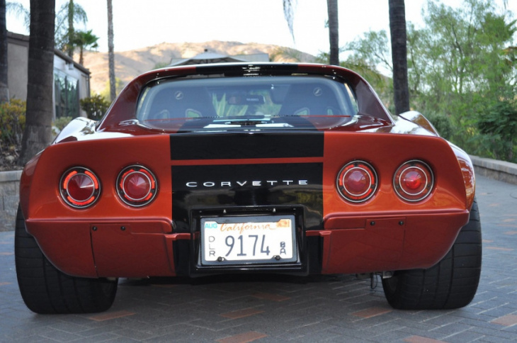 heavily modified 1971 corvette is a modern take on a classic sports car
