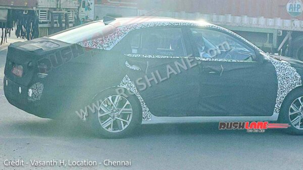 android, 2023 hyundai verna spied in detail while exiting company plant