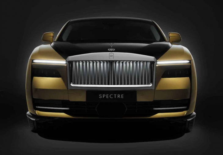 rolls-royce enters next era as first fully-electric motor car goes on display, in gold