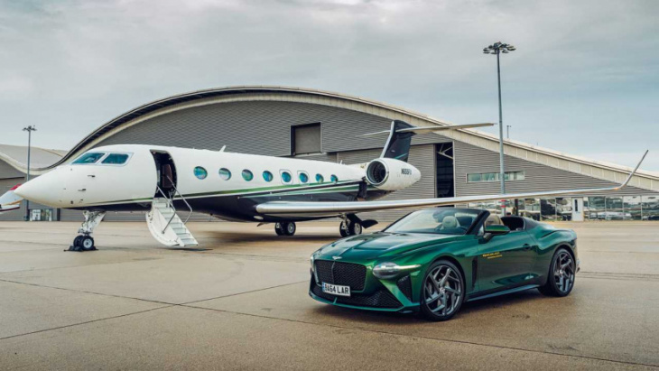 bespoke bentley bacalar inspires matching private jet, helicopter