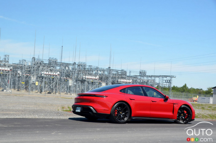 2022 porsche taycan gts review: electric and electrifying