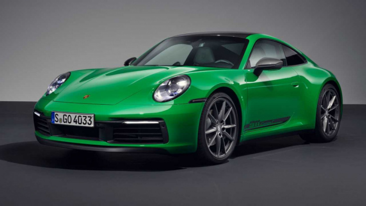 2023 porsche 911 carrera t debuts with seven-speed stick, no back seat