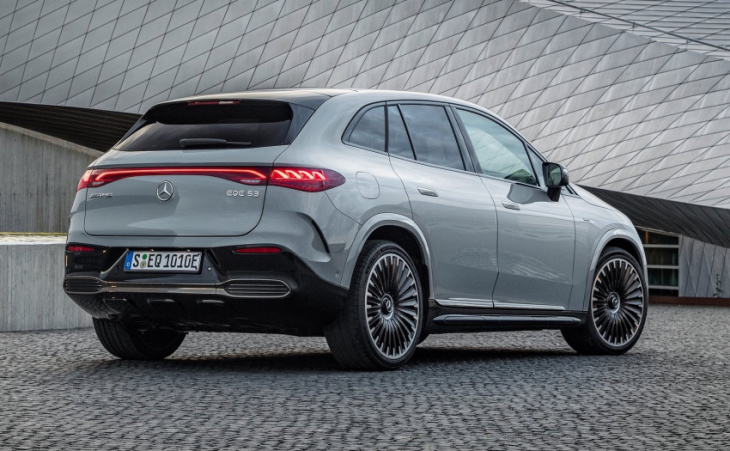 mercedes-benz eqe suv revealed, two amg flagships