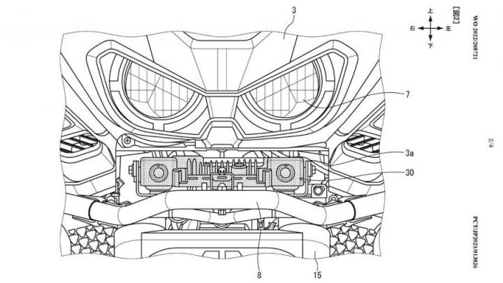 honda patents front-facing camera for africa twin