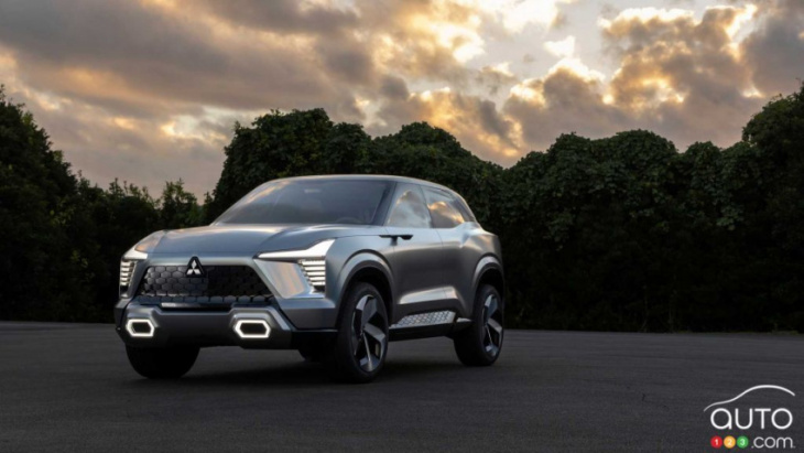 mitsubishi xfc concept shown ahead of full reveal