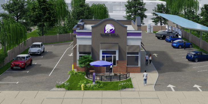 chargenet opens fast charging stations at taco bell