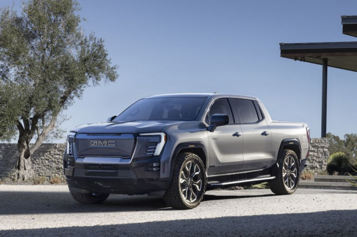 2024 gmc sierra ev is a less extreme hummer ev and the first electric denali