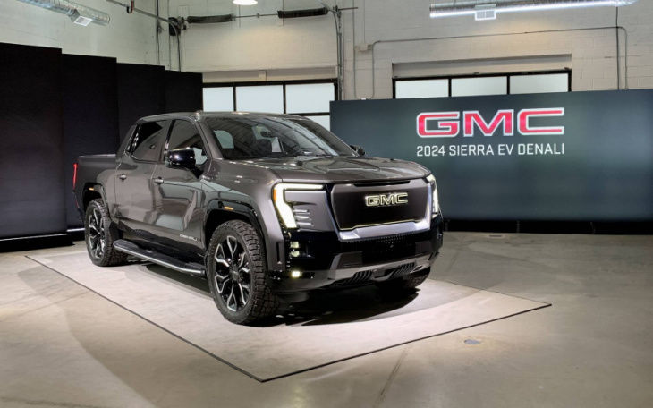 2024 gmc sierra ev  unveiled as brand’s second electric pickup
