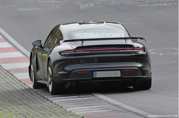 porsche tests possible tesla plaid-topping taycan