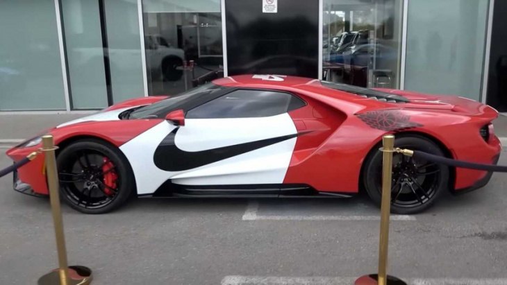 ford gt with nike paint job is the air jordan of supercars