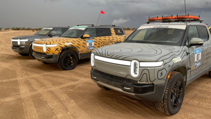 the 2022 rivian r1t and r1s boldly conquered the rebelle rally