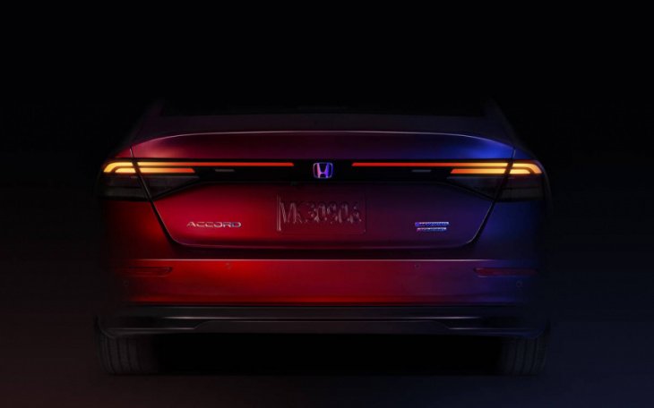 redesigned 2023 honda accord teased ahead of debut