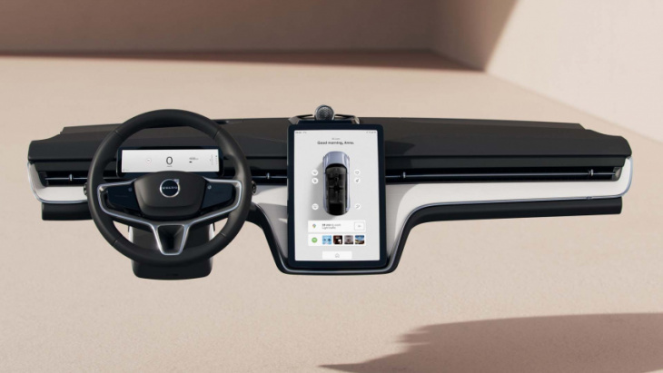 volvo reveals interface for new flagship ex90 electric suv