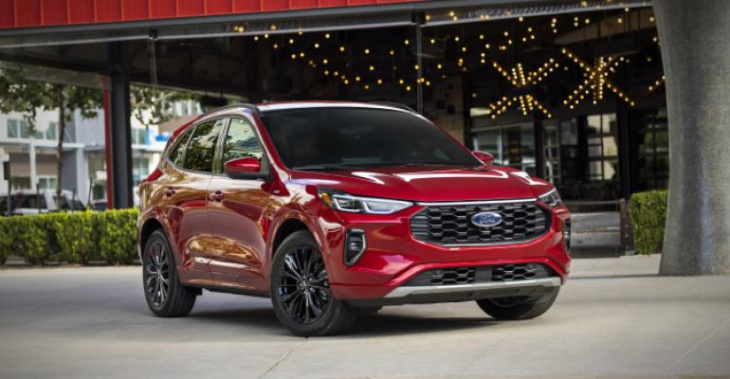 ford freshens escape with phev, st trim for 2023