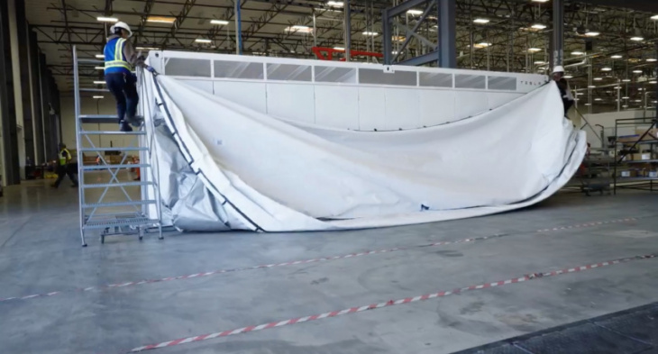tesla provides sneak peek into megafactory amid hiring ramp