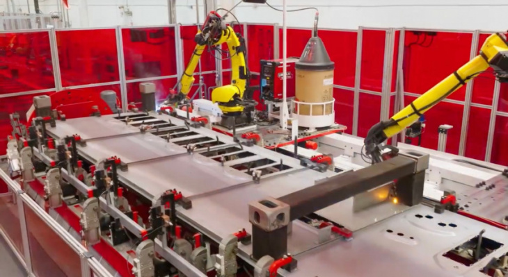 tesla unveils its megafactory as battery production ramps up