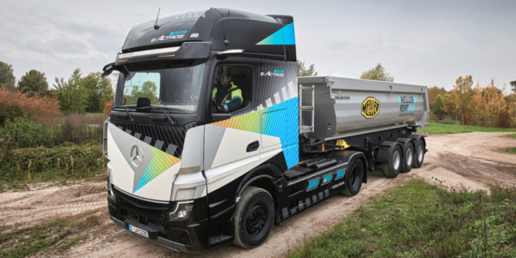mercedes is optimizing truck batteries for use in construction bevs