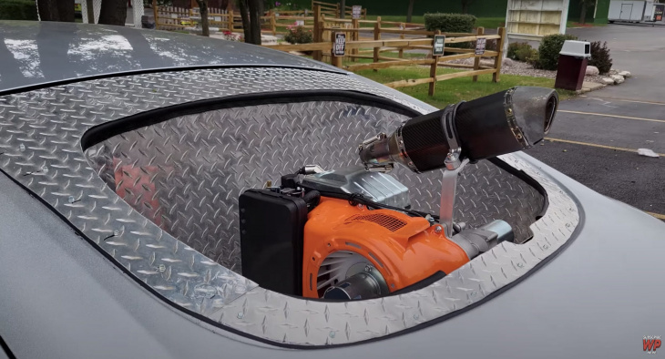 youtuber built gas-generator tesla to avoid plugging in on 1,800-mile road trip