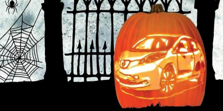 scare everyone with this free nissan leaf pumpkin carving