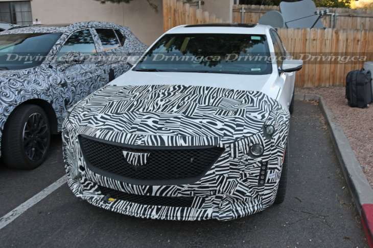 cadillac's ct5 spotted wearing refreshed-for-2024 styling