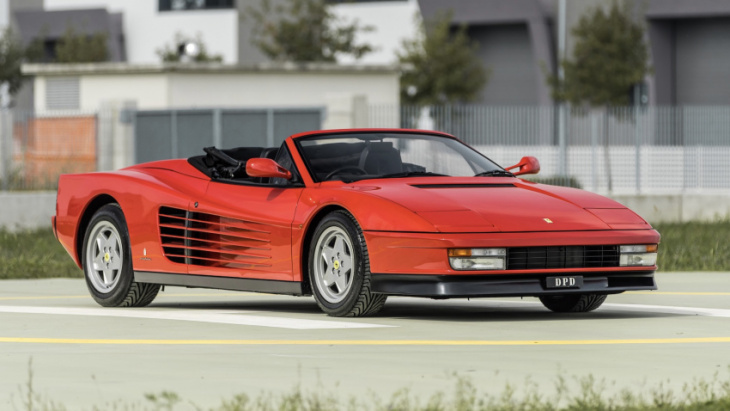 the ferrari testarossa spider from outrun is actually for sale